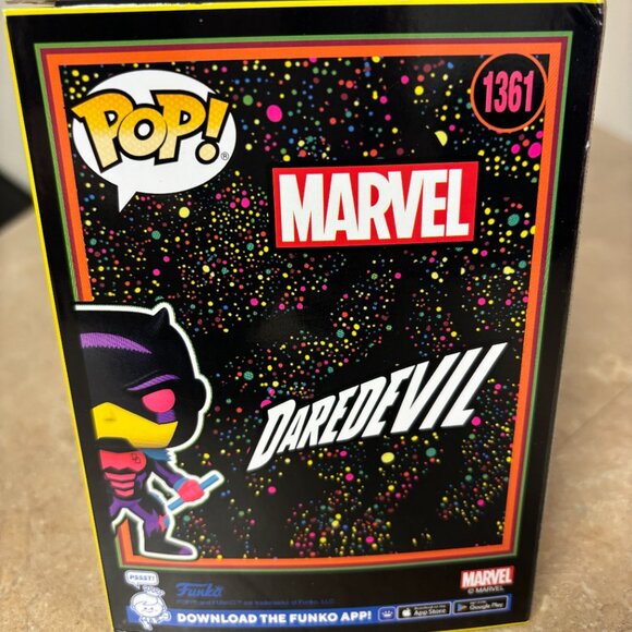 Funko POP! Daredevil Fall From Grace Blacklight Figure #1361 EXCLUSIVE - Picture 3 of 5